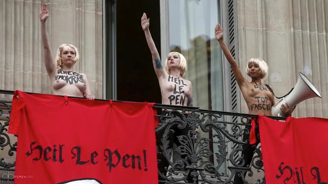 marine le pen nude