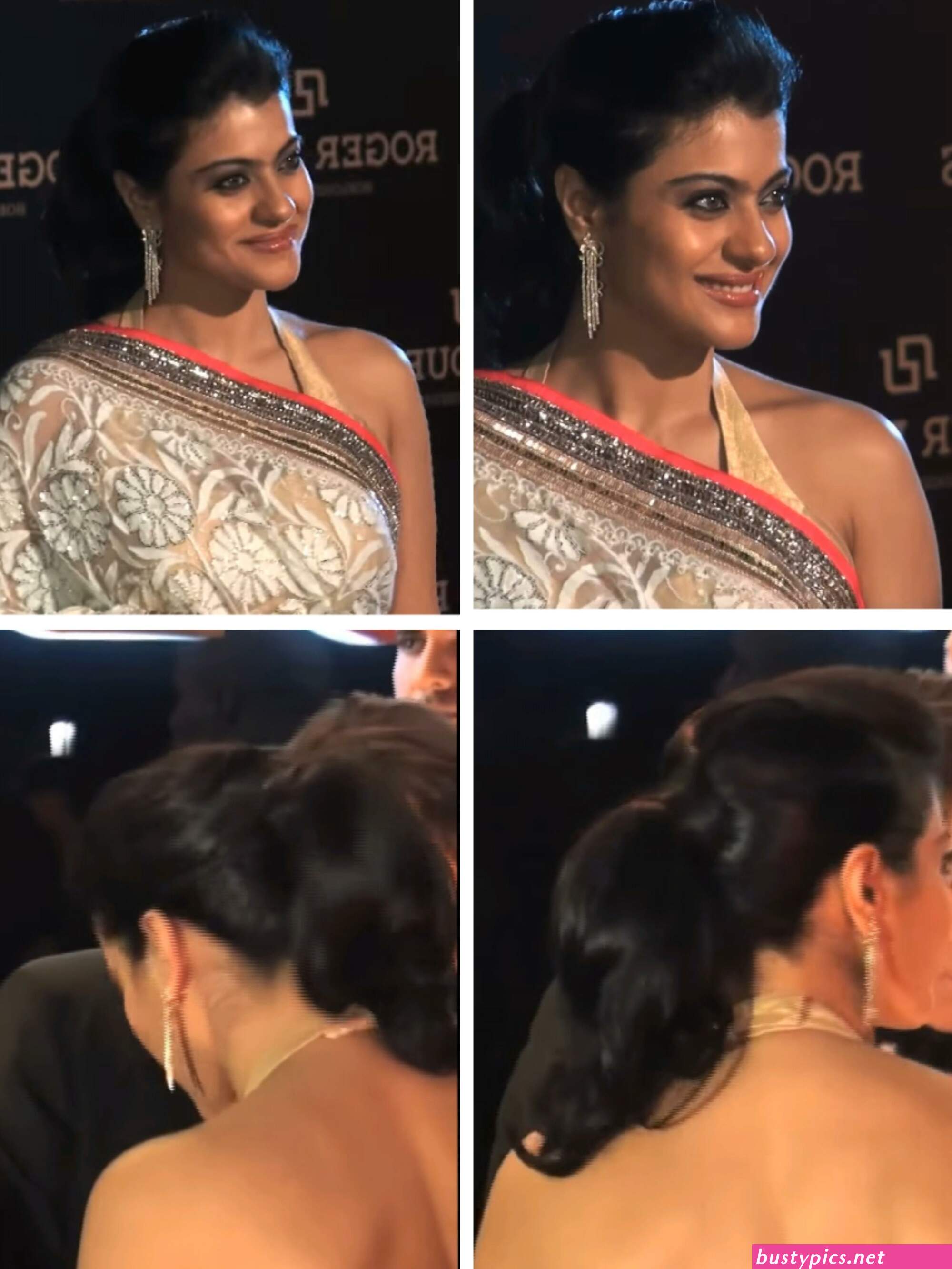 milf kajol devgan hot sexy in half blouse saree
