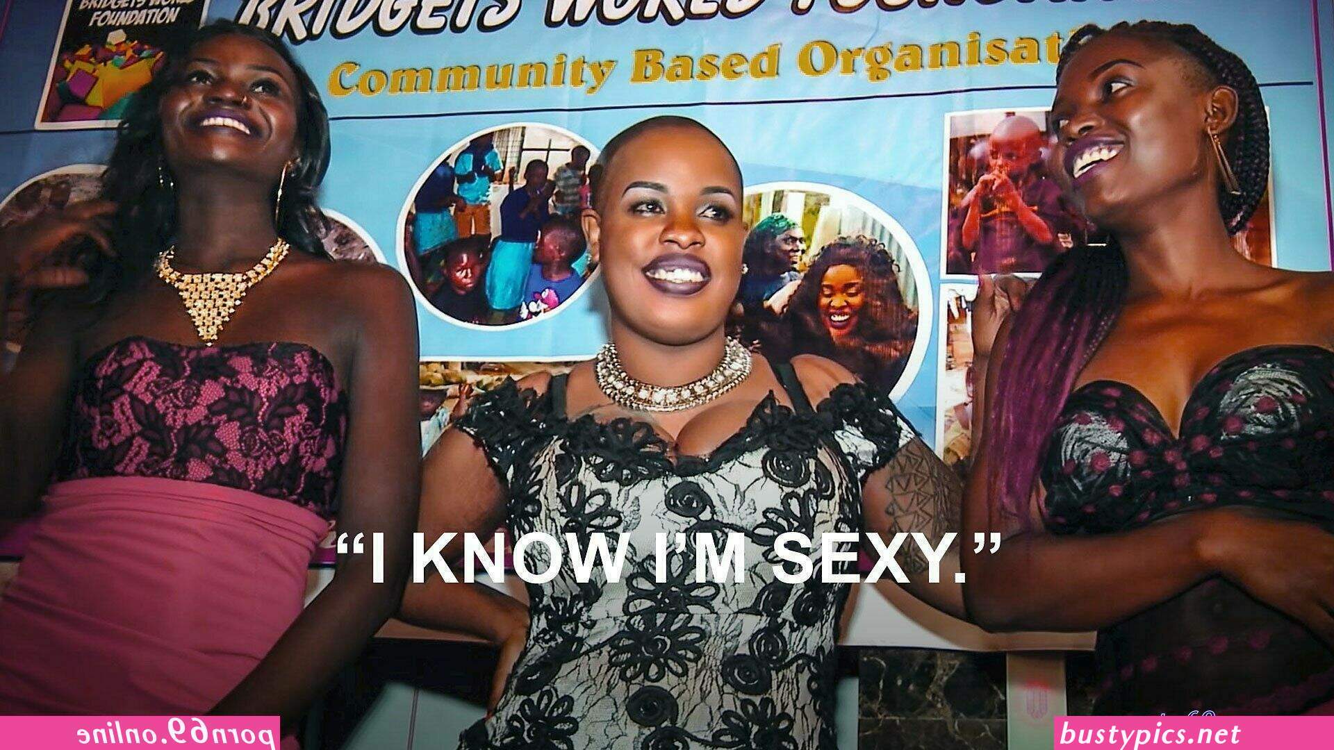 uganda woman show her big naked ass