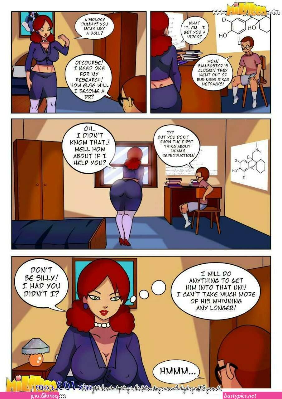 comic spandex mom bondage