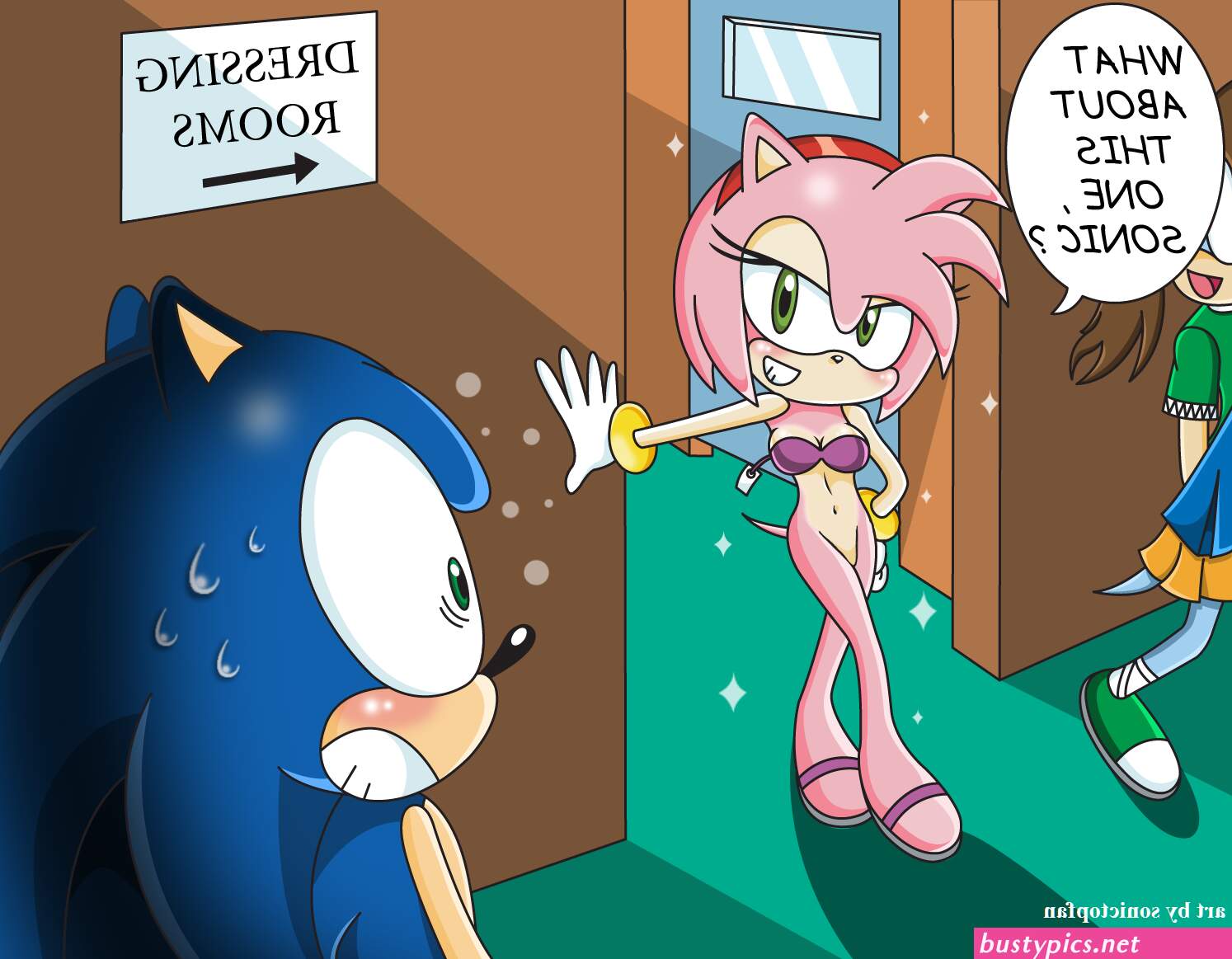 sonic and amy naked