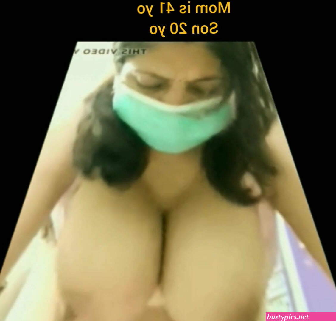 big boobs mom