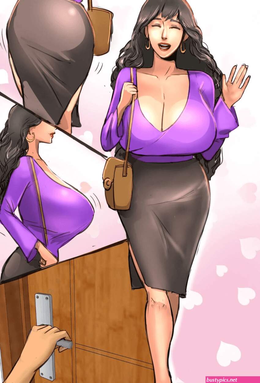 big boobs mom