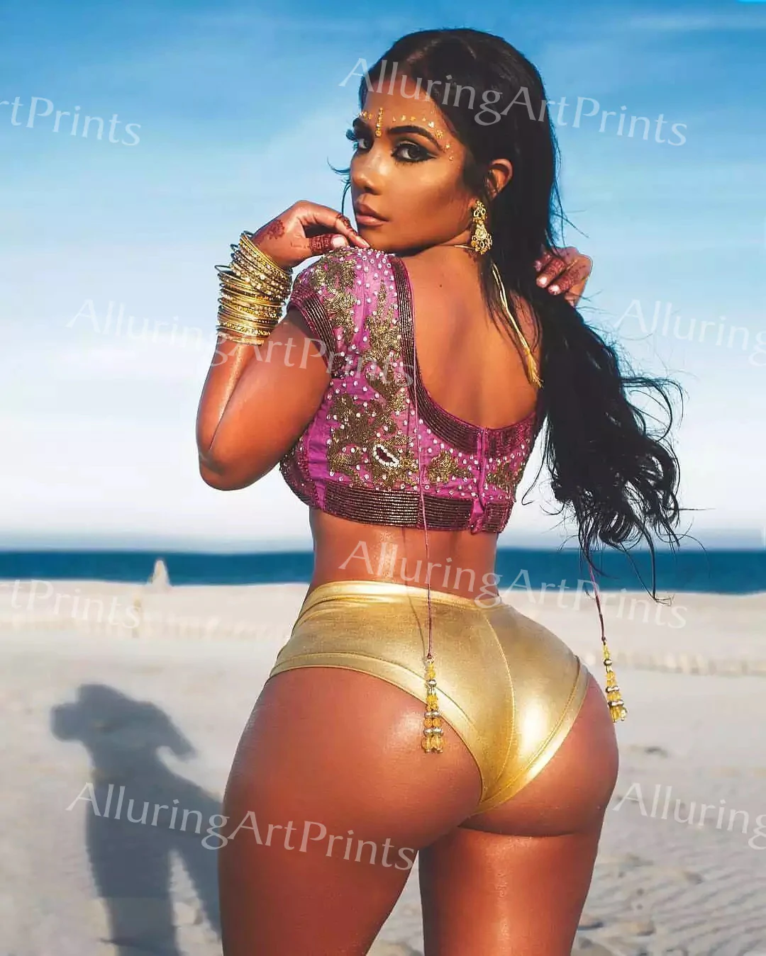 naked big booty sexy ebony bikini and tits