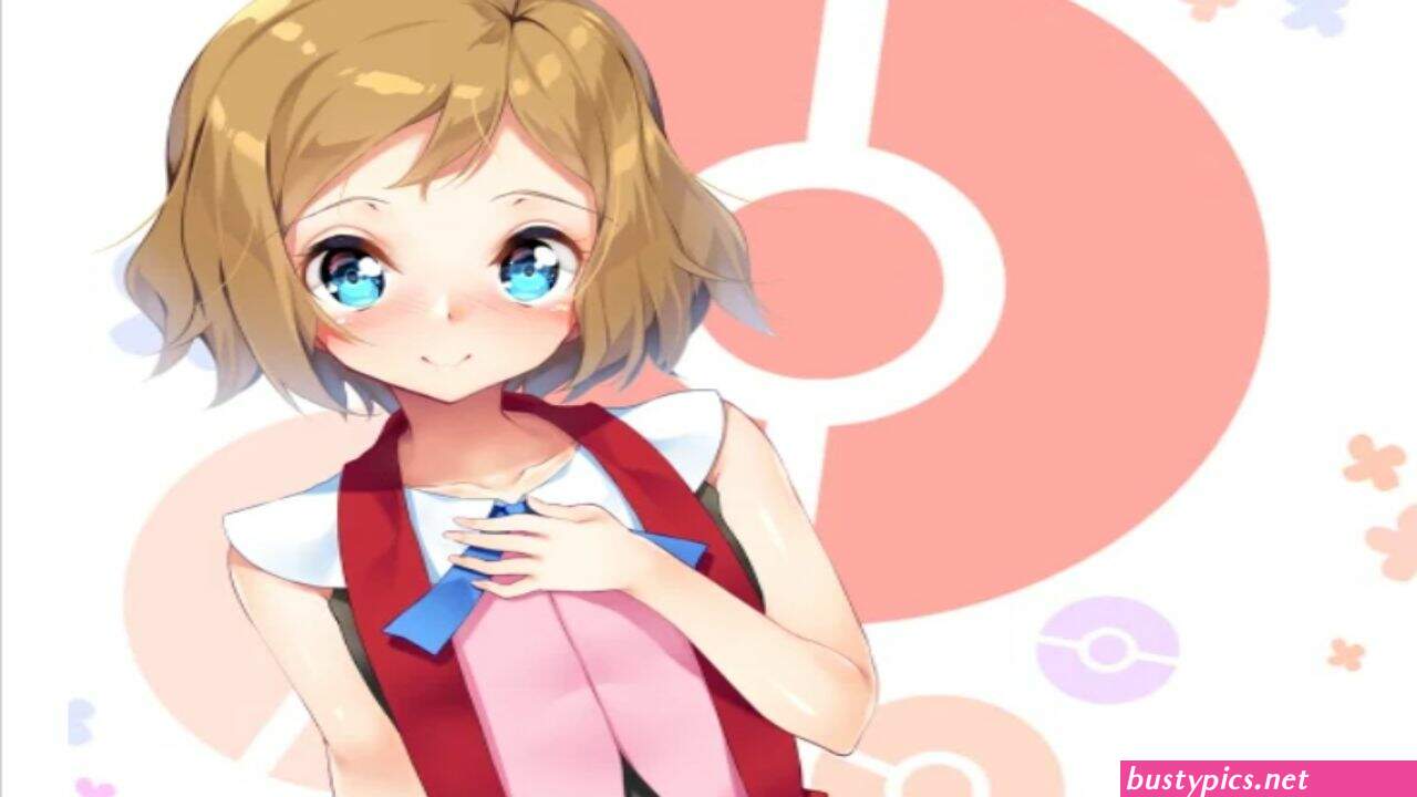ash sucking serena s big boobs