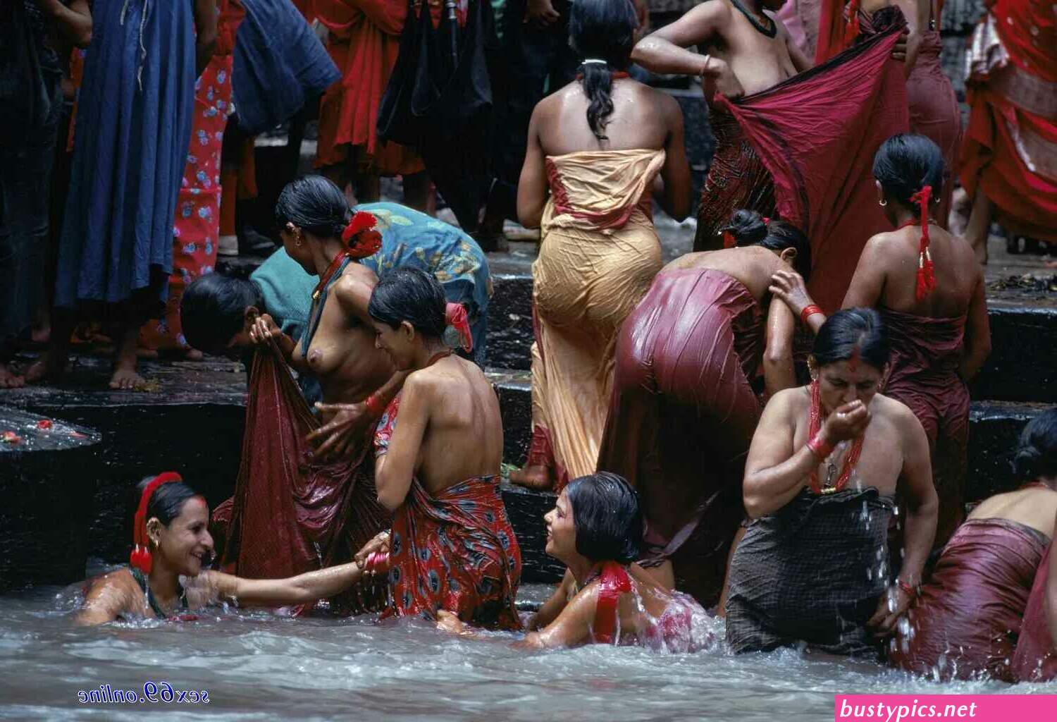 hairy pussy native black women bathing in the river free pictures