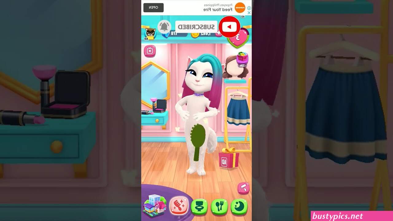 nude my talking angela