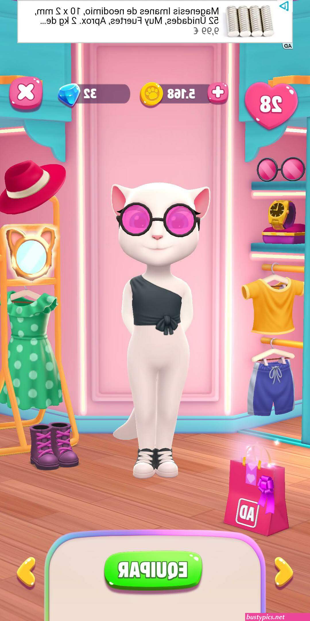 nude my talking angela