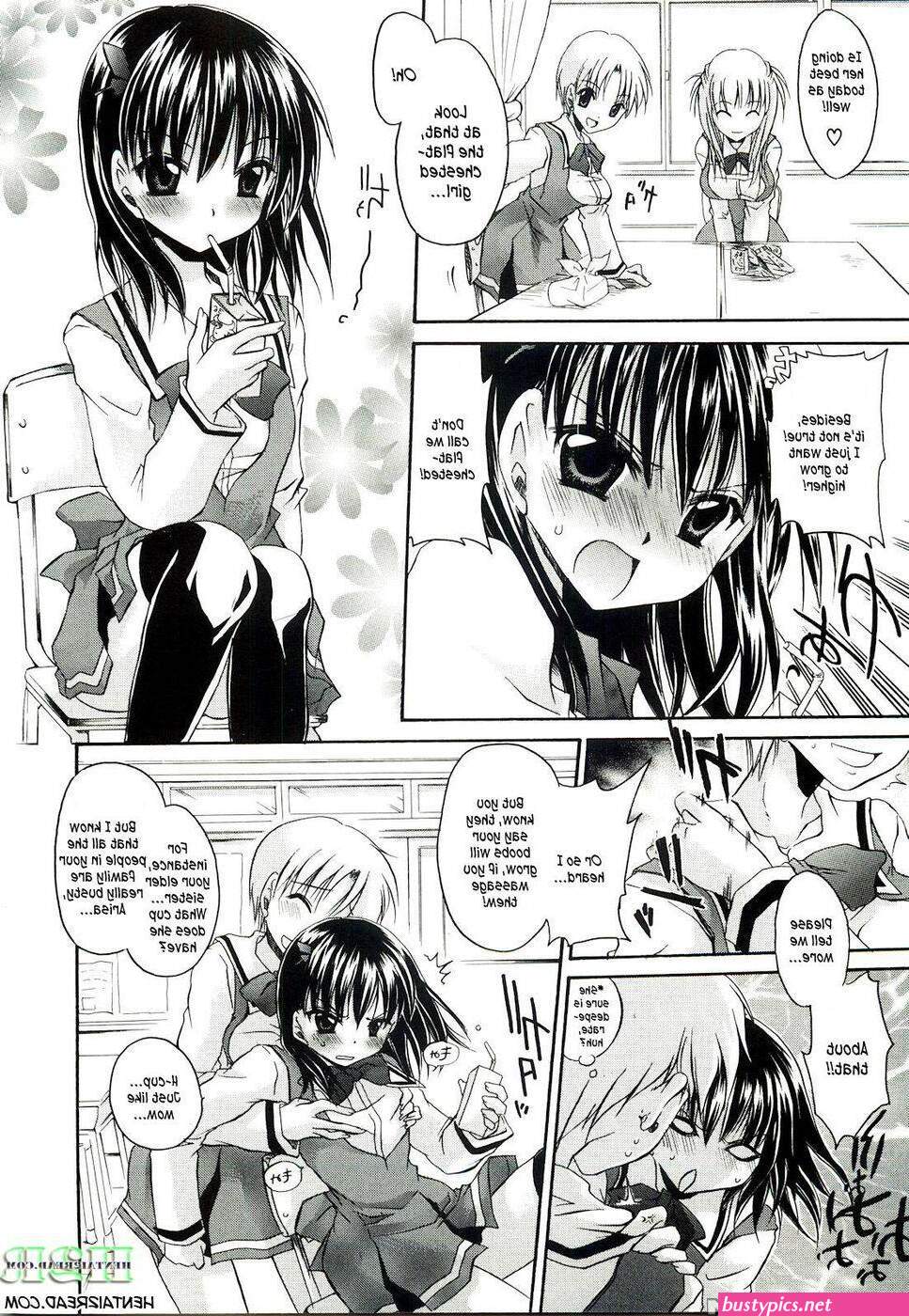 flat chasted girl hentai sexy