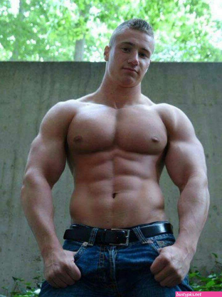 big buff guy naked