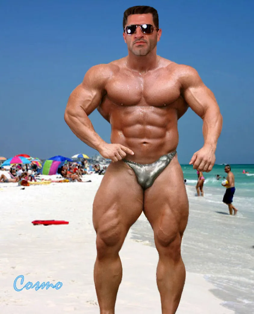 big buff guy naked
