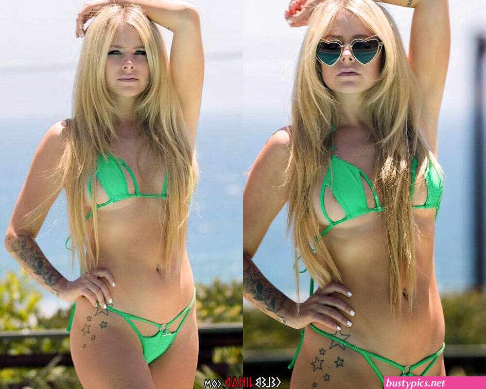 avril lavigne nipple slip