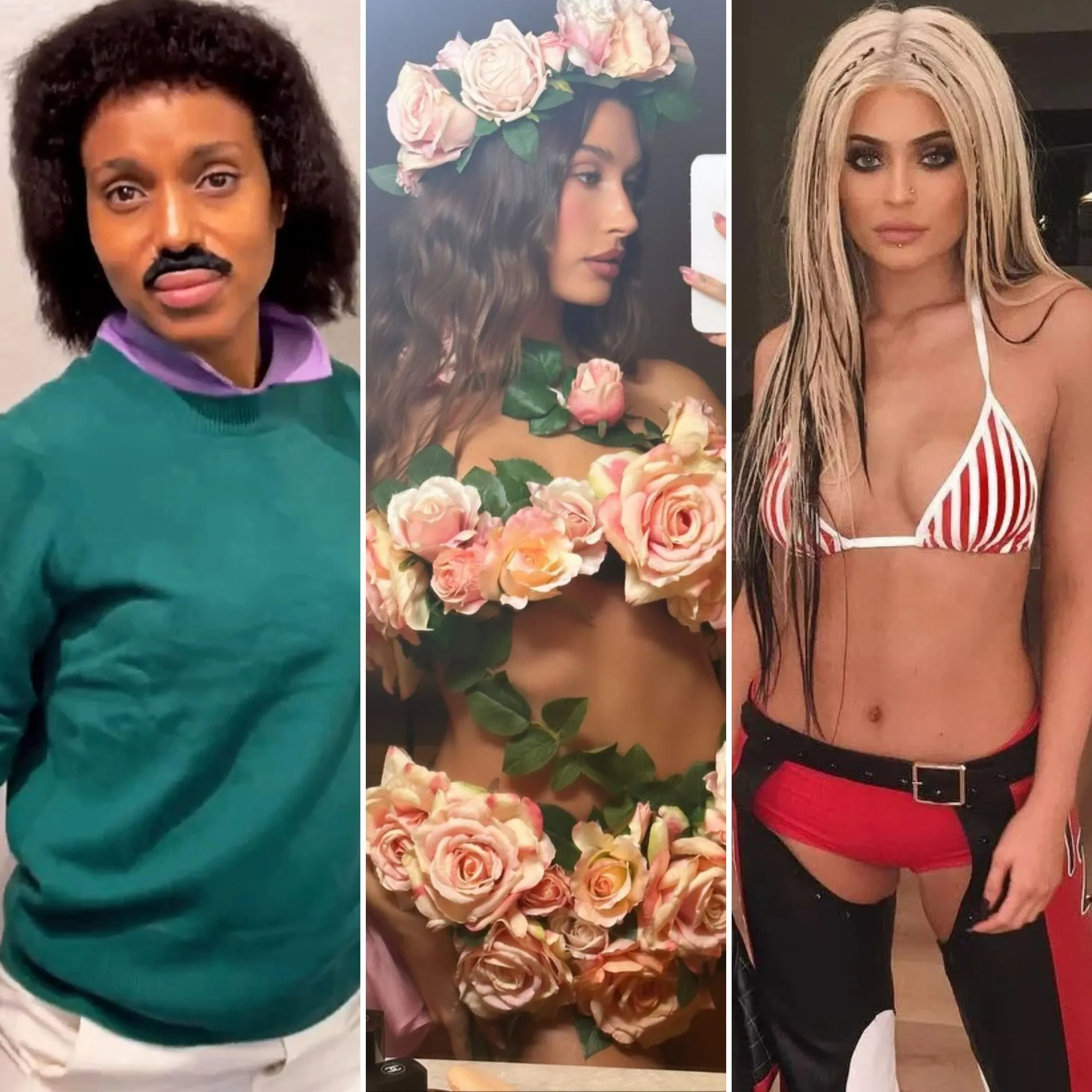 tana mongeau shows off her tits midriff in a white outfit