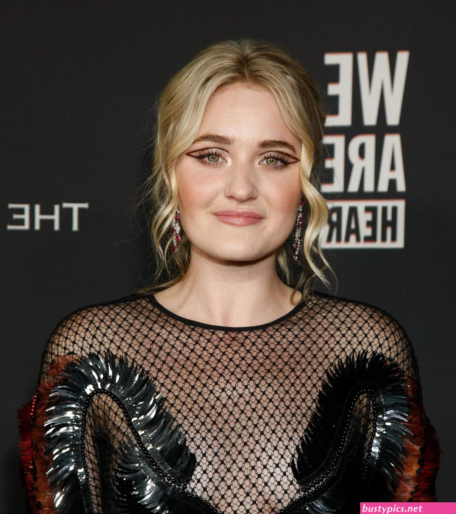 aj michalka shows her tits at the art of elysiums event