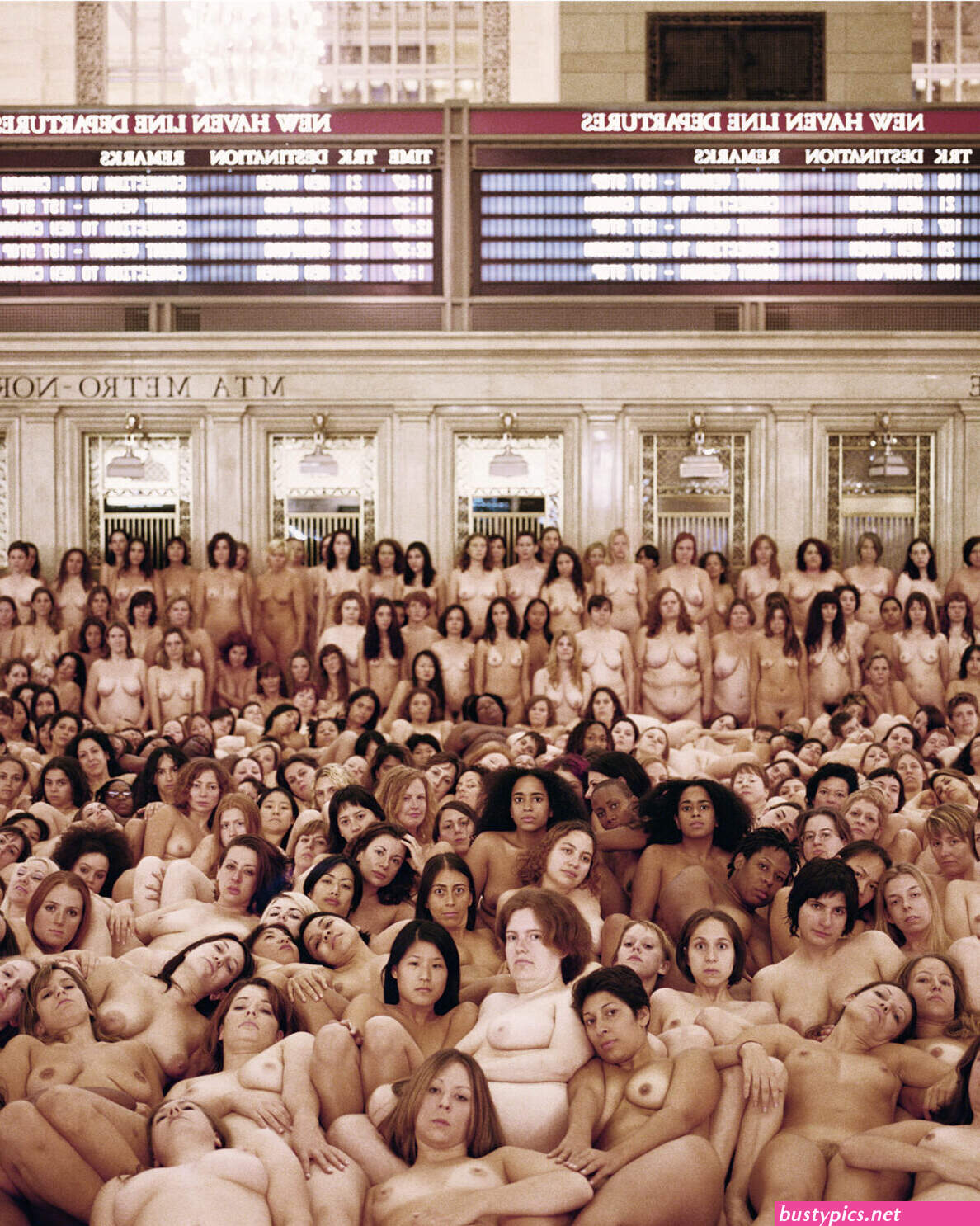 naked at public