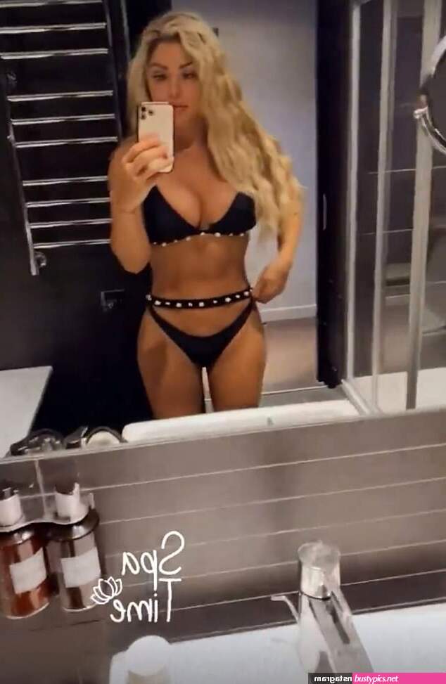 bianca gascoigne looks stunning as she poses in lingerie