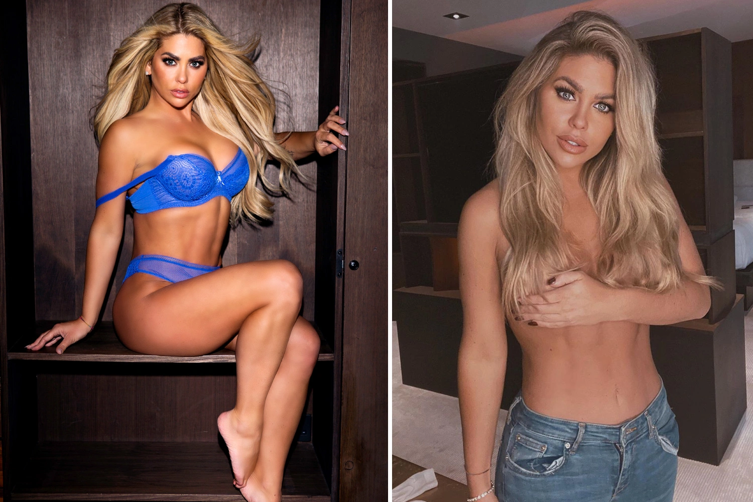 bianca gascoigne looks stunning as she poses in lingerie