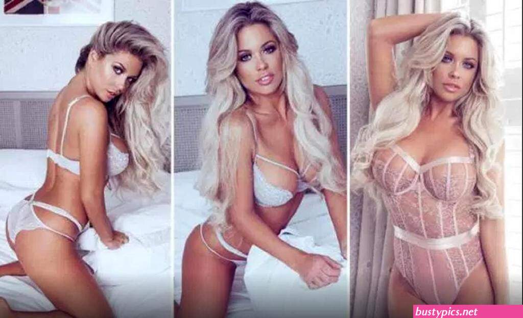 bianca gascoigne looks stunning as she poses in lingerie