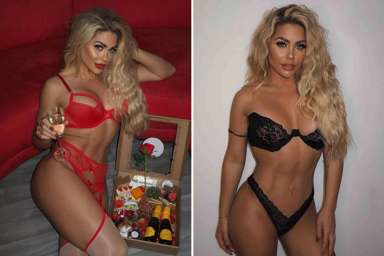 bianca gascoigne looks stunning as she poses in lingerie