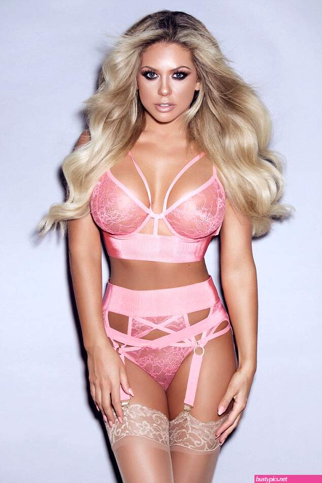 bianca gascoigne looks stunning as she poses in lingerie