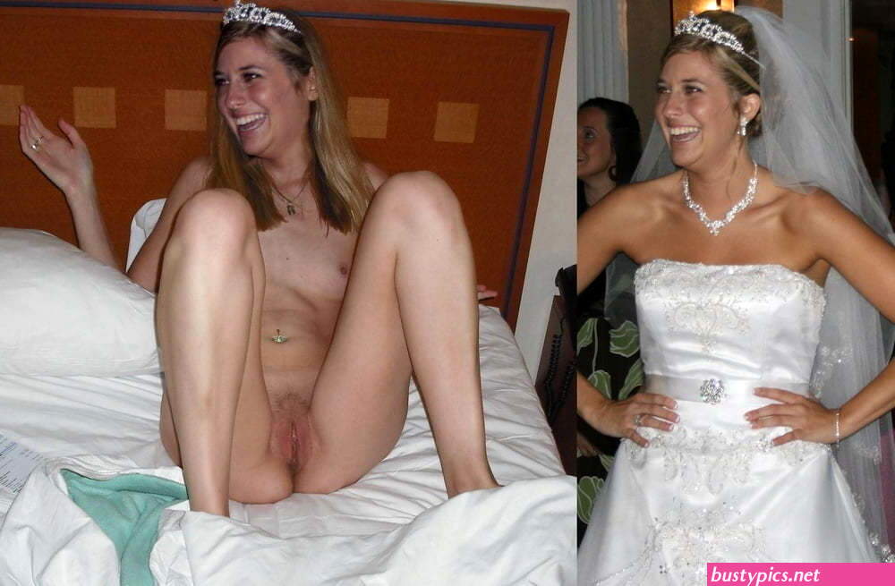 xxx bride dressed undressed