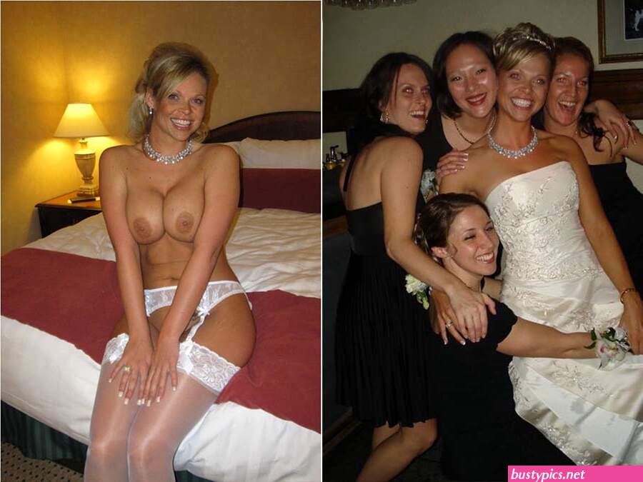 xxx bride dressed undressed