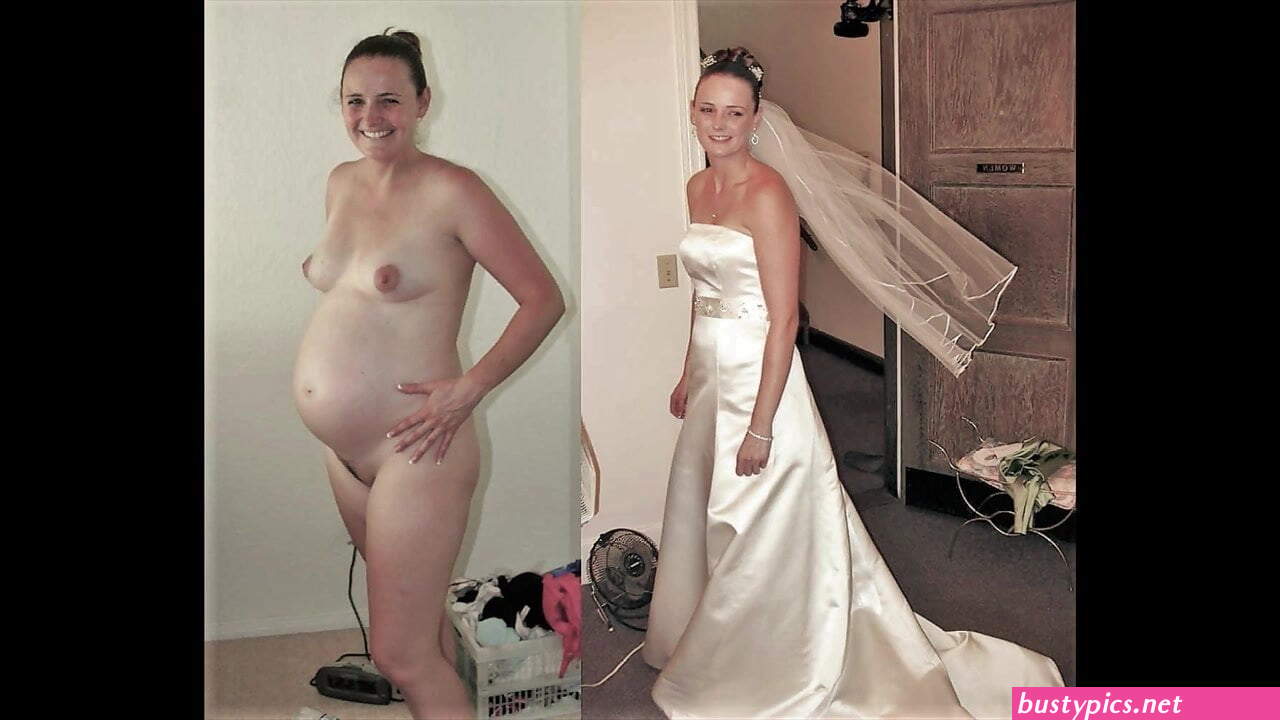 xxx bride dressed undressed