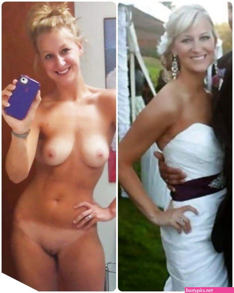xxx bride dressed undressed