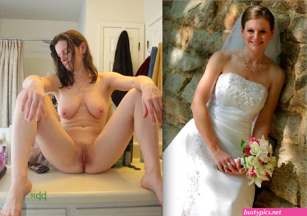 xxx bride dressed undressed
