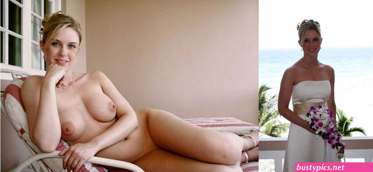 xxx bride dressed undressed