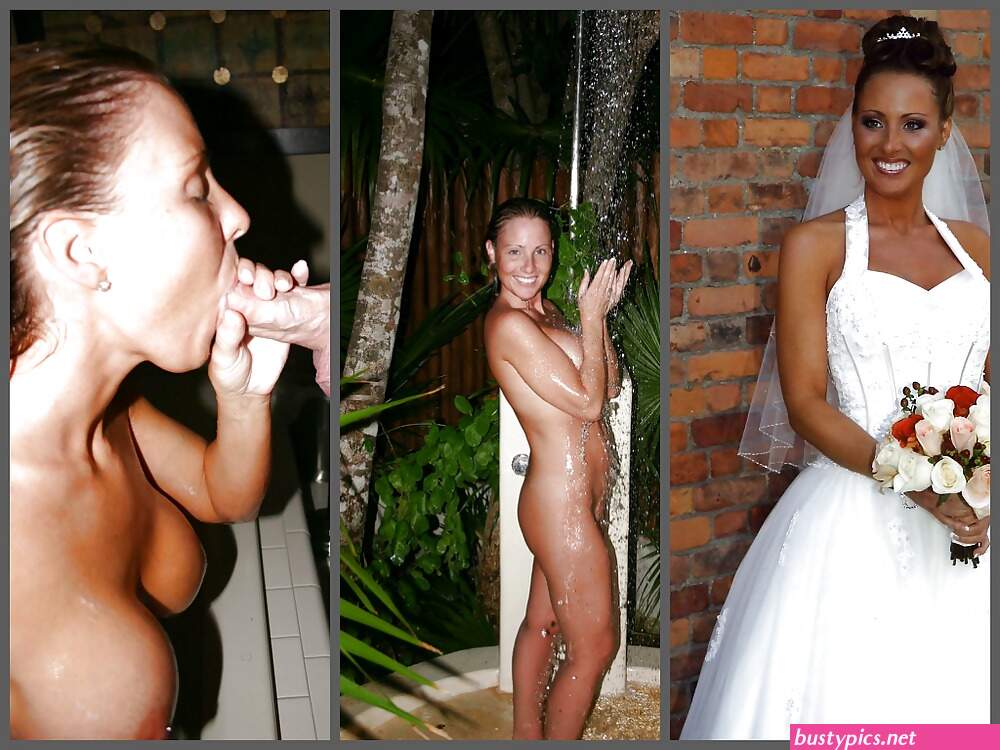 xxx bride dressed undressed