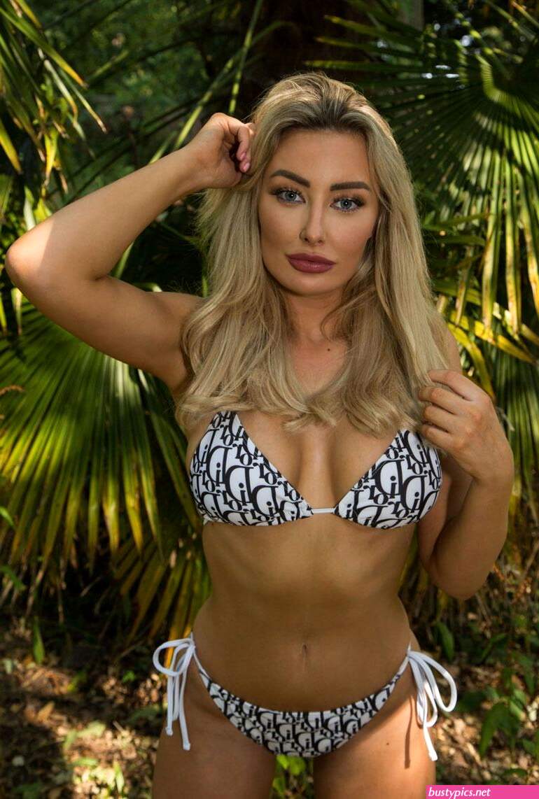 chloe crowhurst is seen during a new swimwear shoot