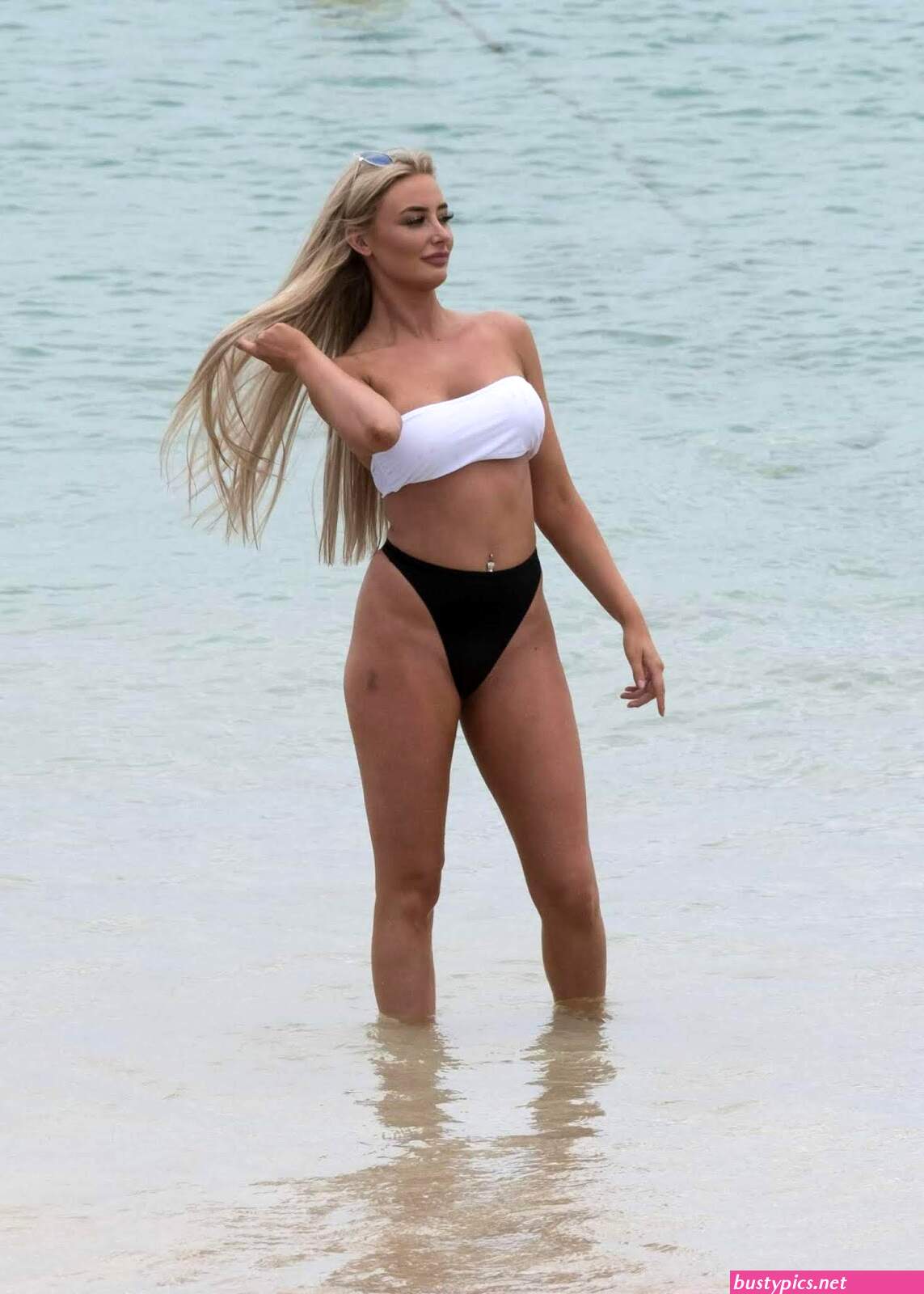 chloe crowhurst is seen during a new swimwear shoot