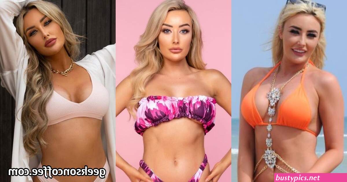 chloe crowhurst is seen during a new swimwear shoot