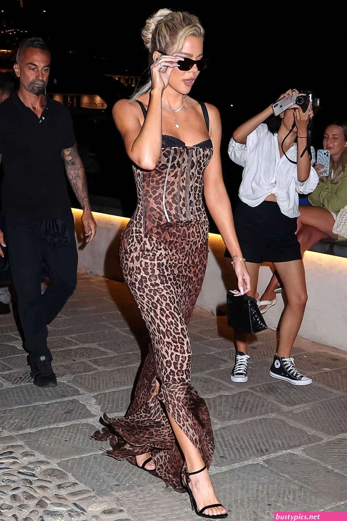 addison rae dons a leopard print outfit to pilates