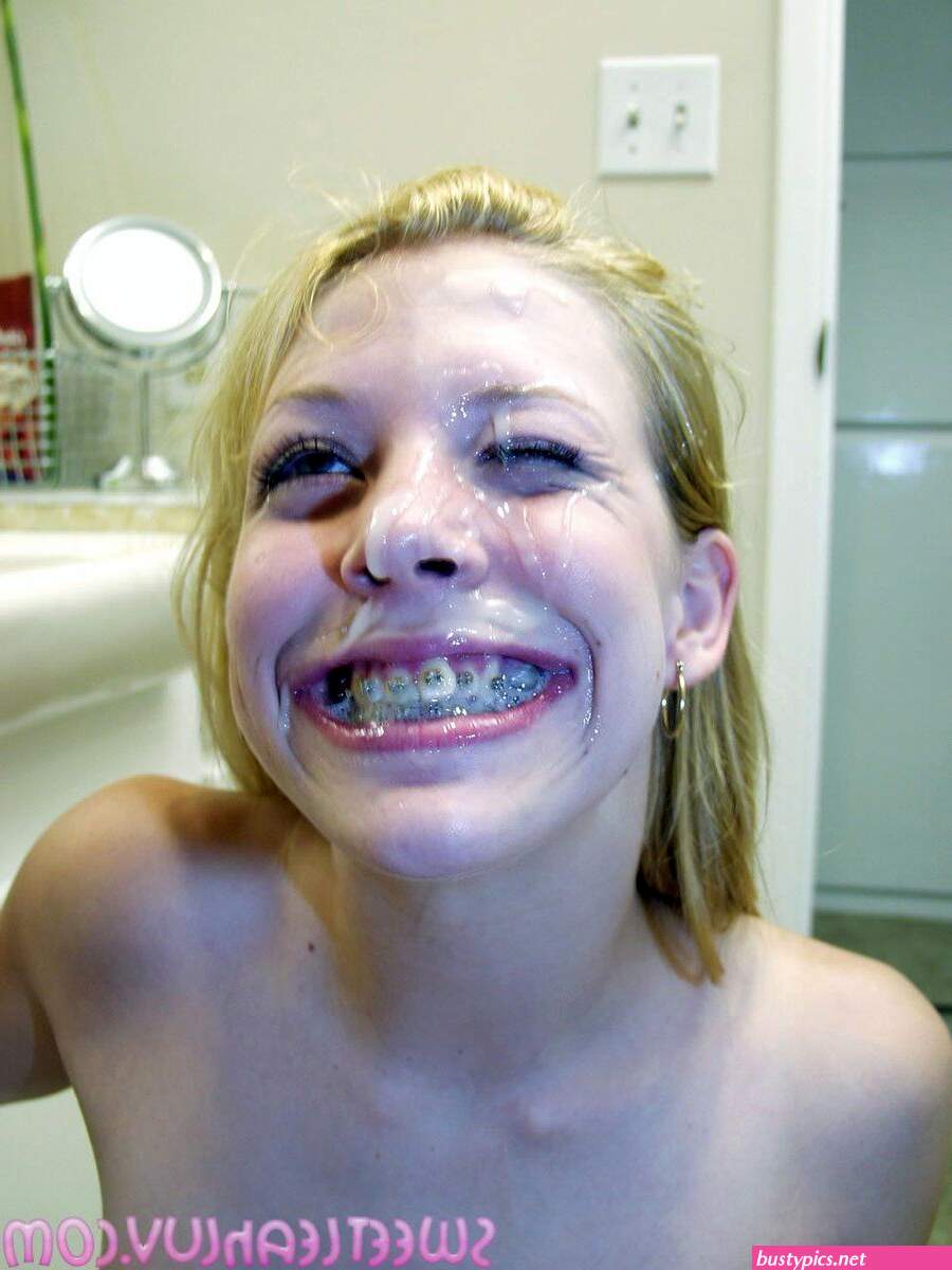 brace face cum pics
