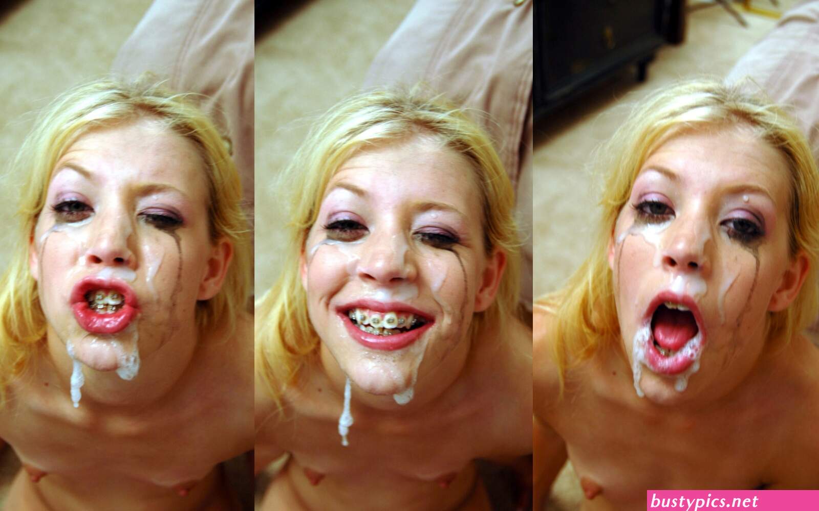 brace face cum pics