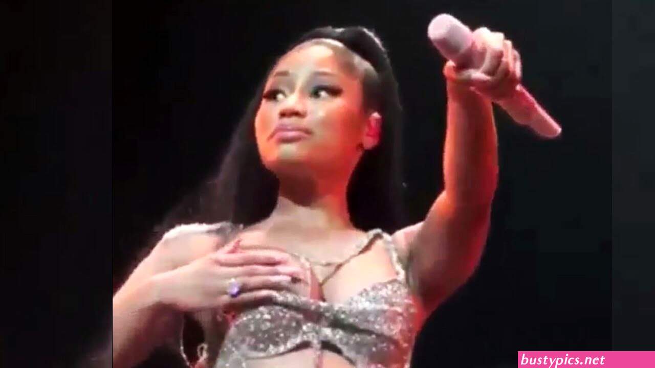 nicki minaj areola peak