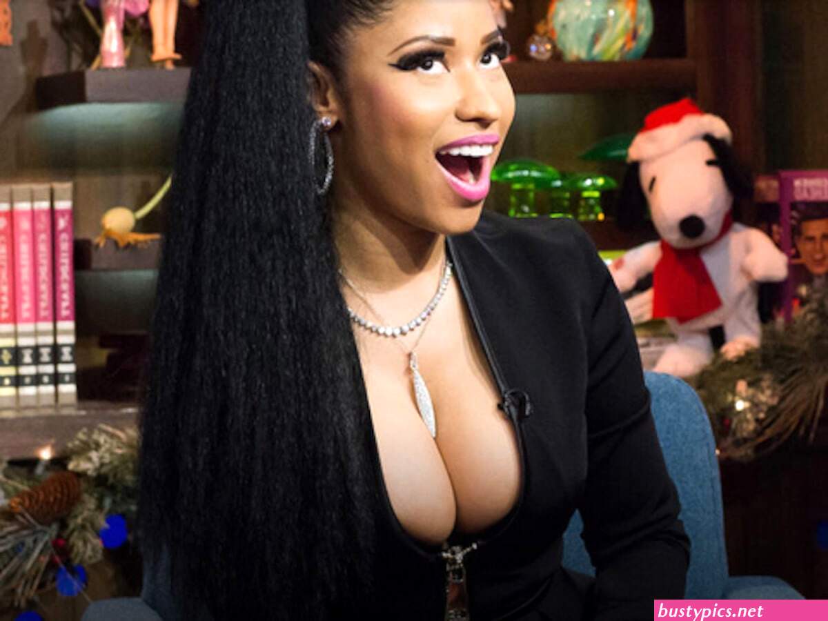 nicki minaj areola peak