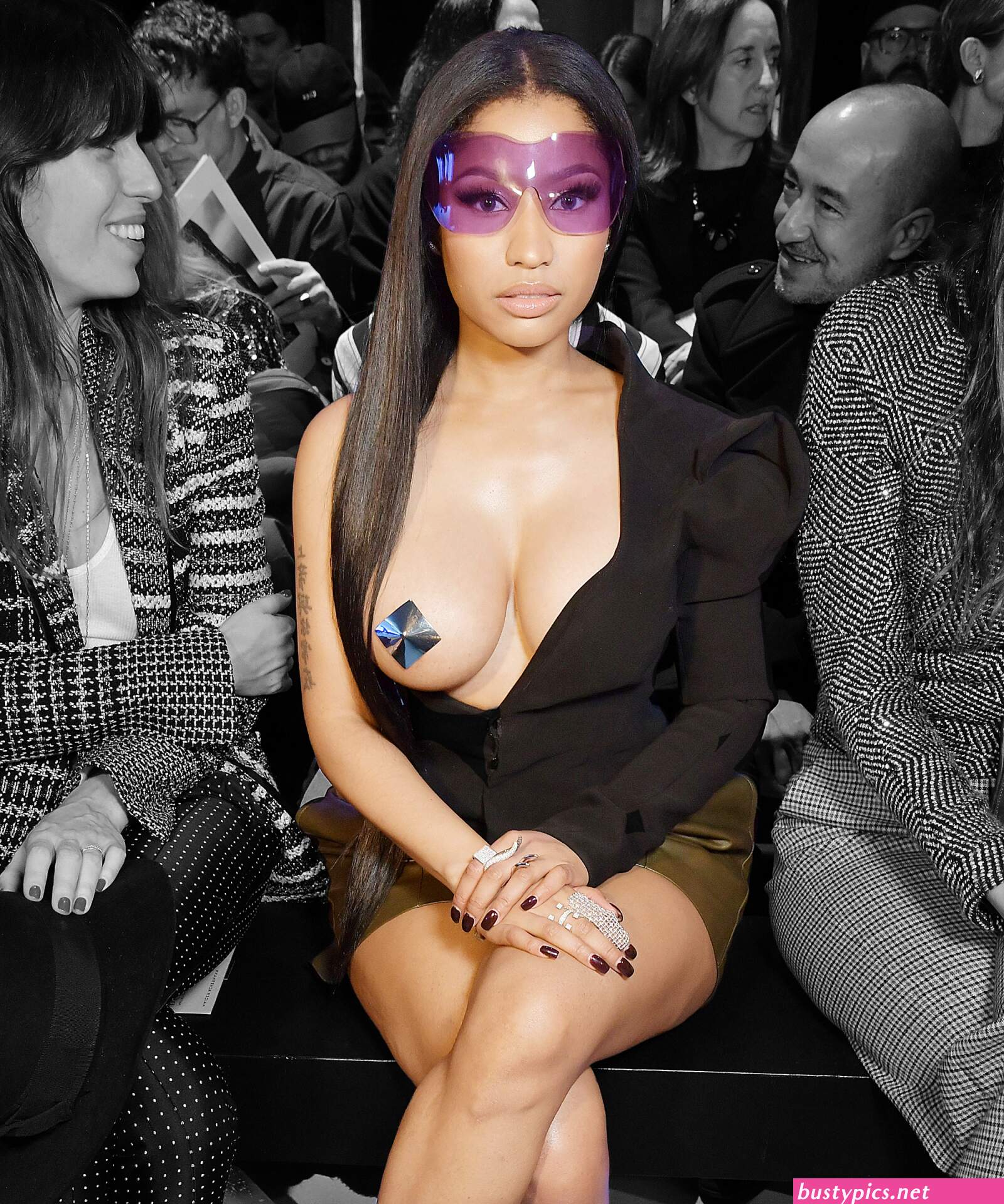 nicki minaj areola peak