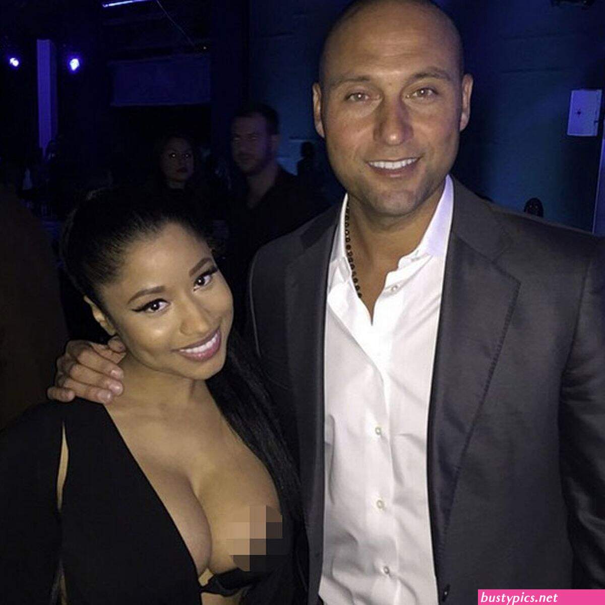 nicki minaj areola peak