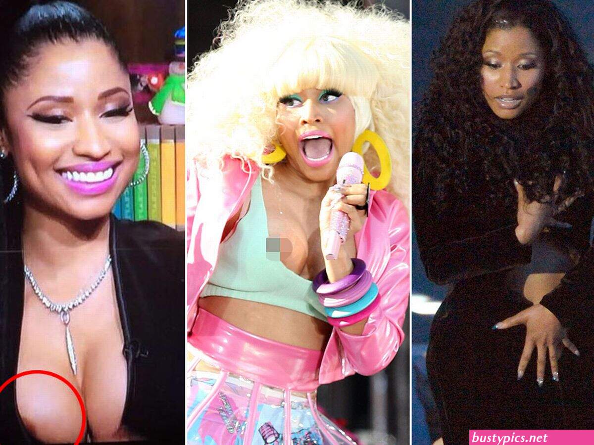 nicki minaj areola peak