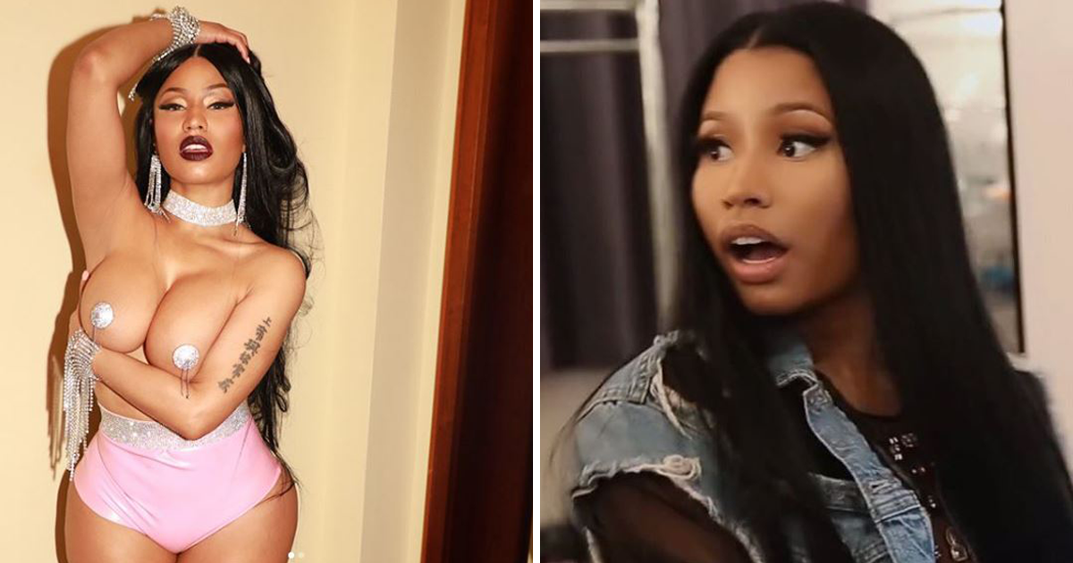 nicki minaj areola peak