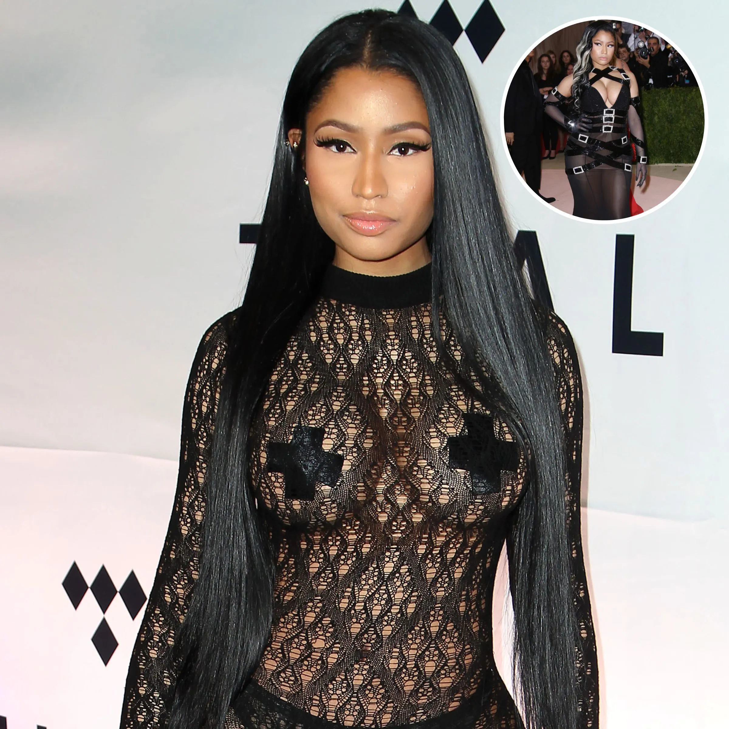 nicki minaj areola peak