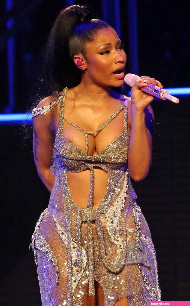 nicki minaj areola peak