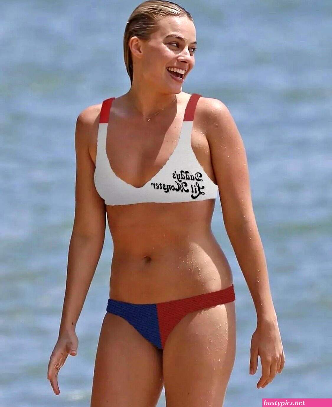 margot robbie in a bikini