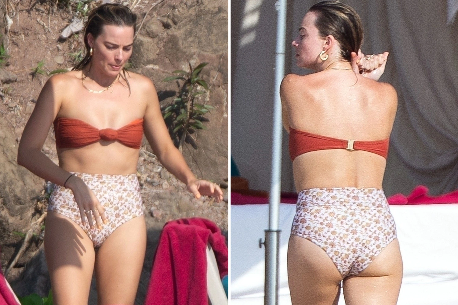 margot robbie in a bikini