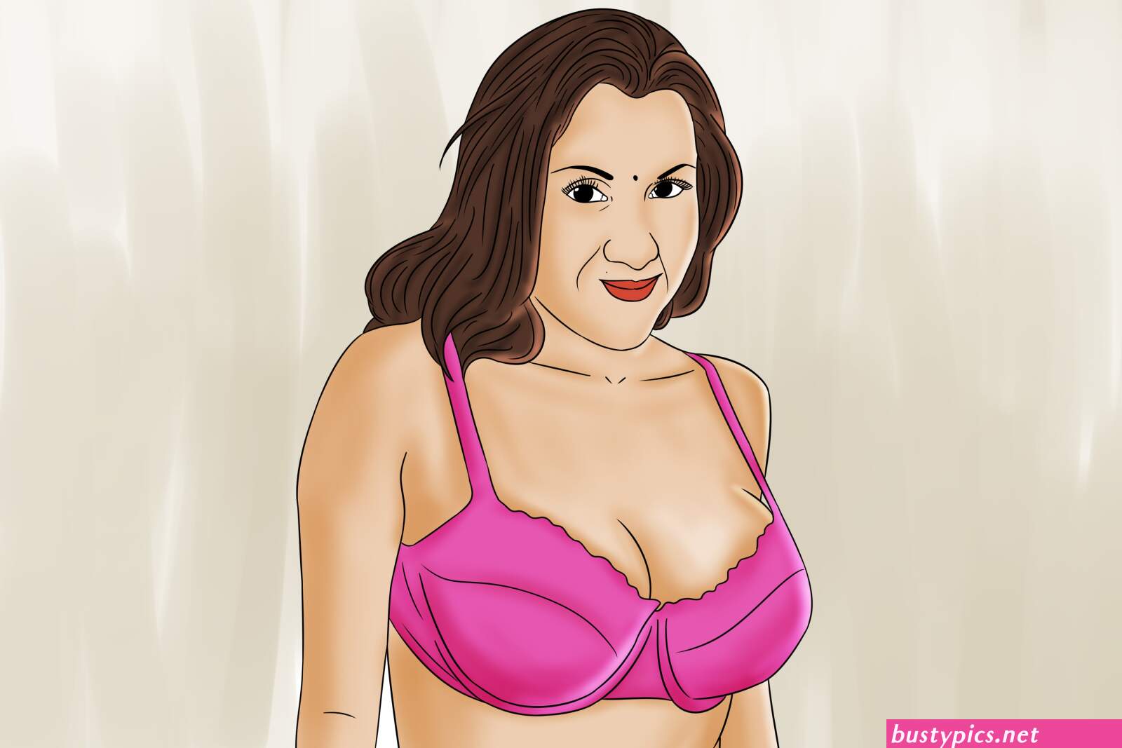 desi aunty bra side